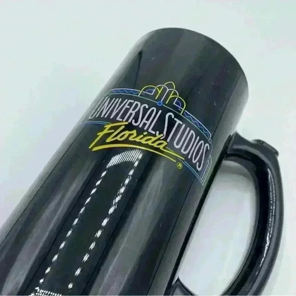 Universal Studios Florida Black Glass Coffee Mug  5 1/2: Tall - Picture 3 of 7